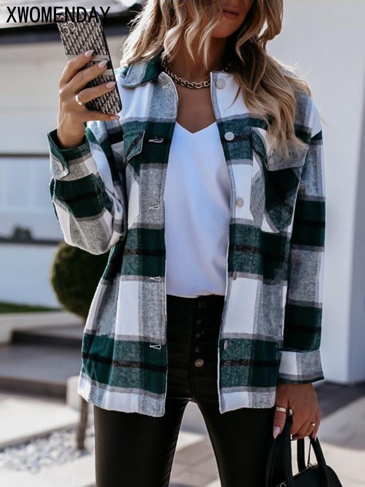 Veste Chemise à Carreaux