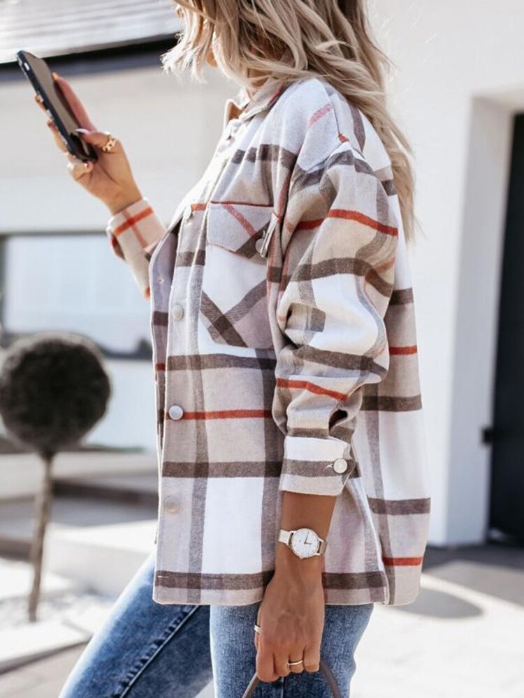 Veste Chemise à Carreaux