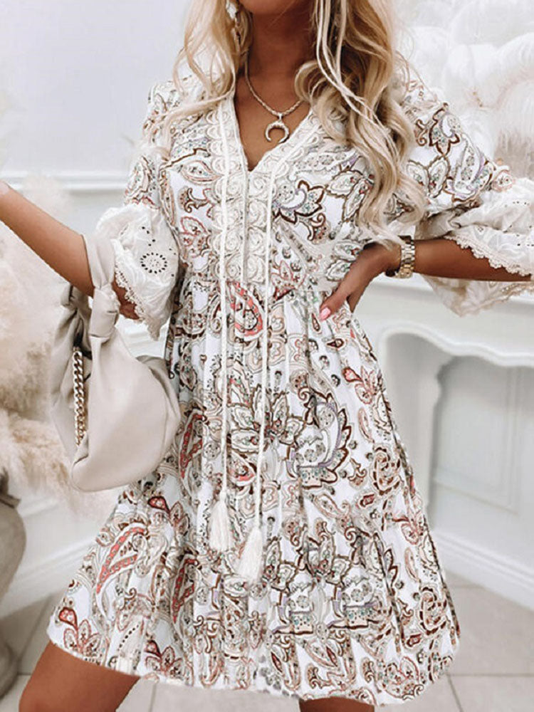 Robe été bohème Femme