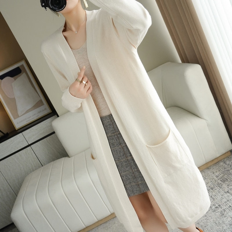 Gilet femme bohème long