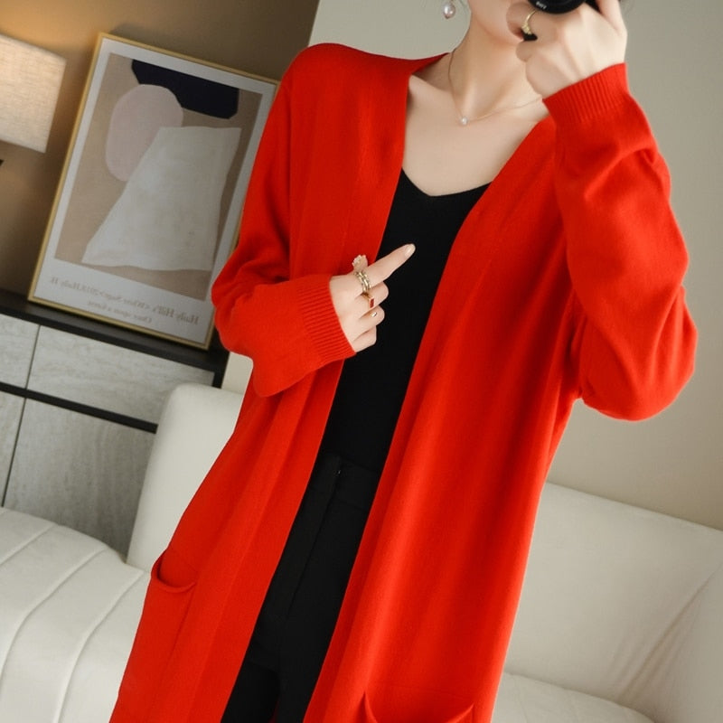 Gilet femme bohème long