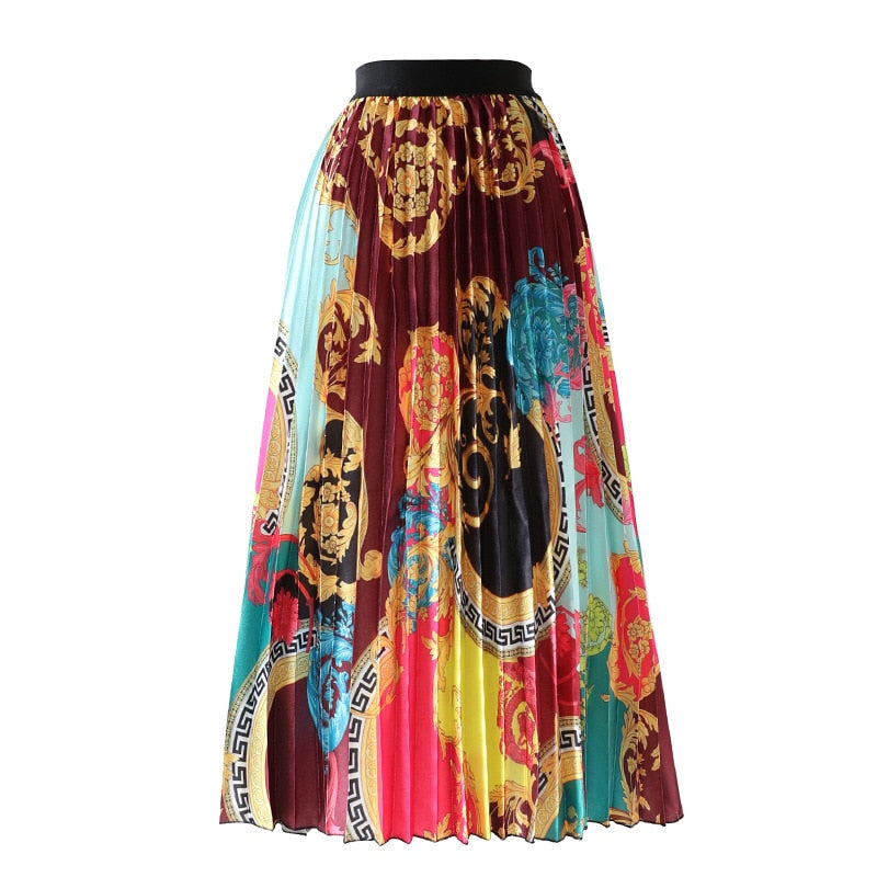 Jupe Longue Bohème Multicolor