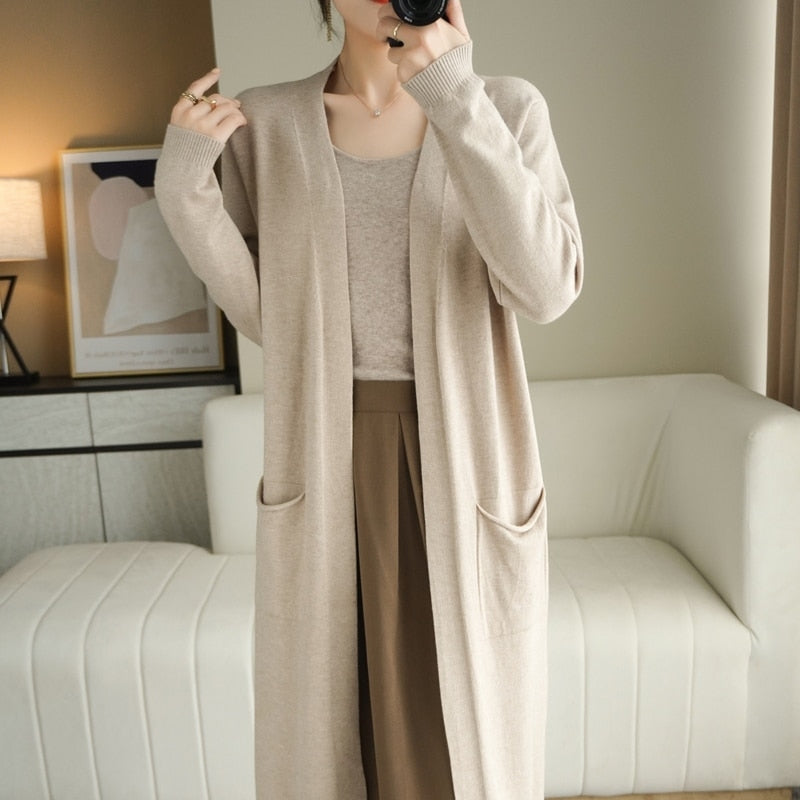 Gilet femme bohème long