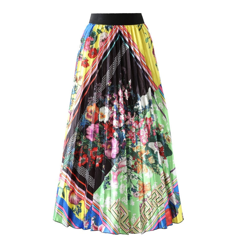 Jupe Longue Bohème Multicolor