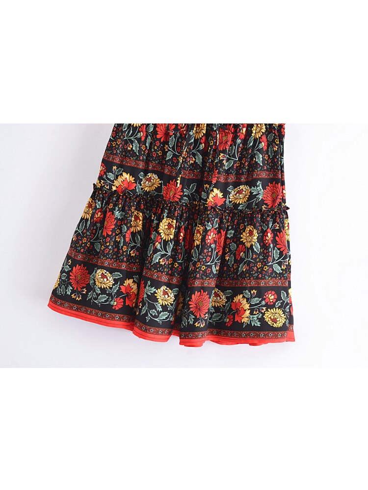Jupe courte style bohème