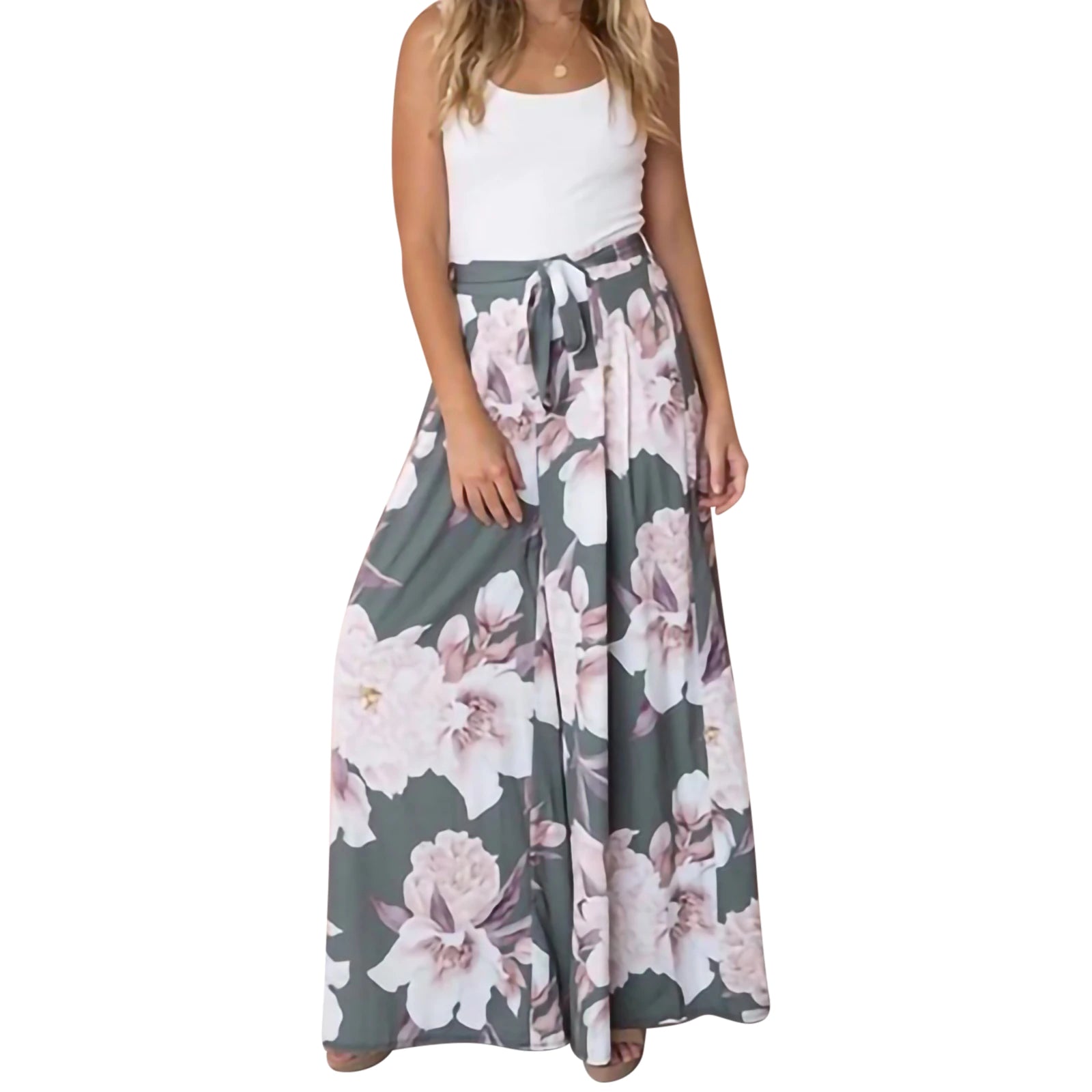 Pantalon Bohème Chic Fleuri