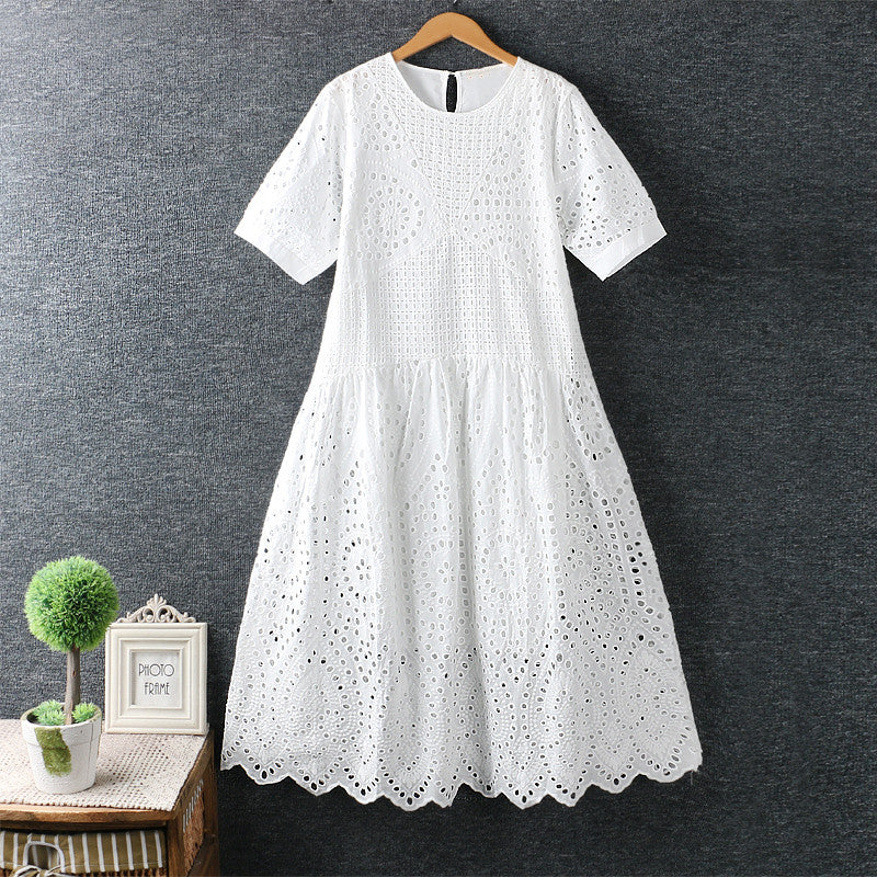 Robe Blanche Bohème Chic Courte