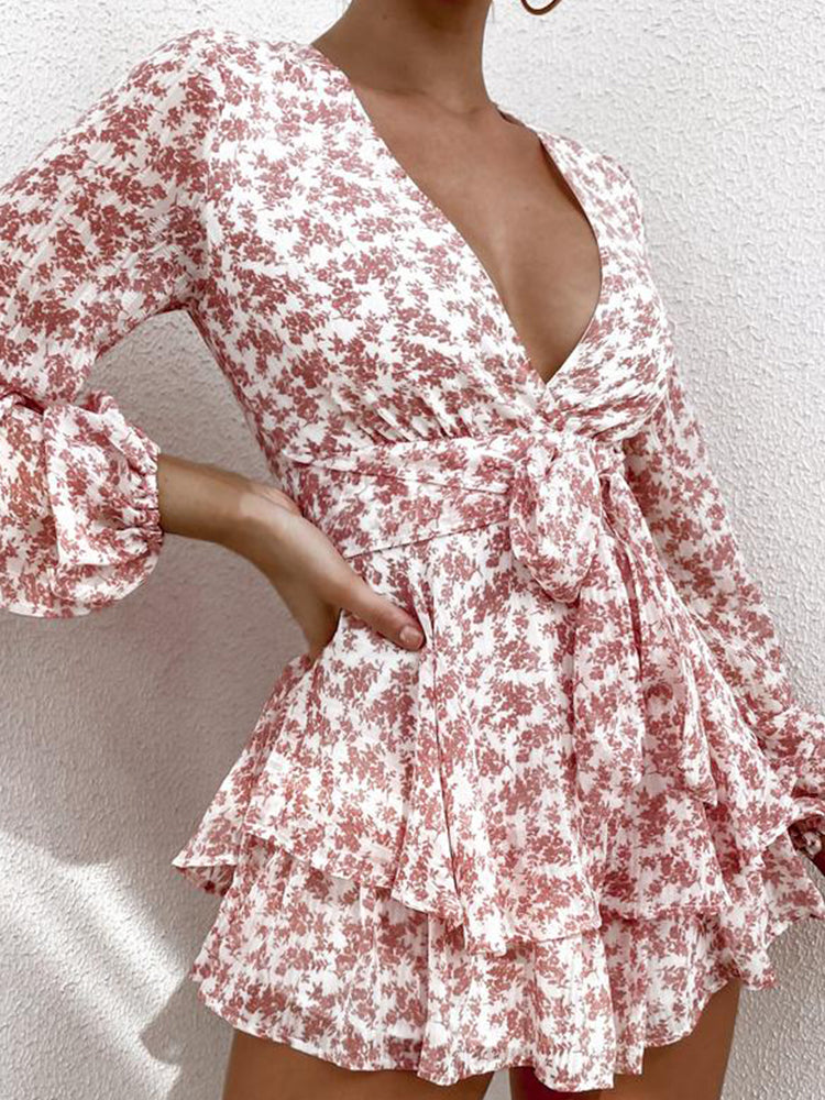 Robe courte hippie blanche