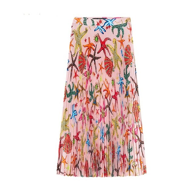 Jupe Longue Bohème Multicolor