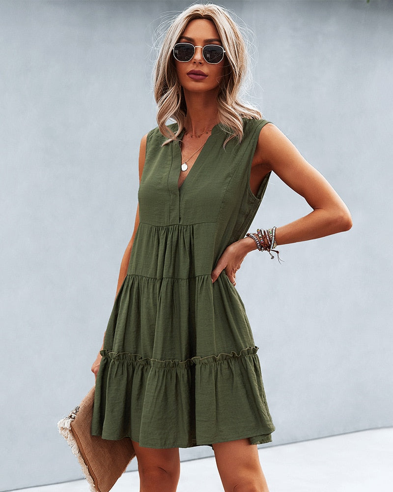 Robe cocktail boheme courte