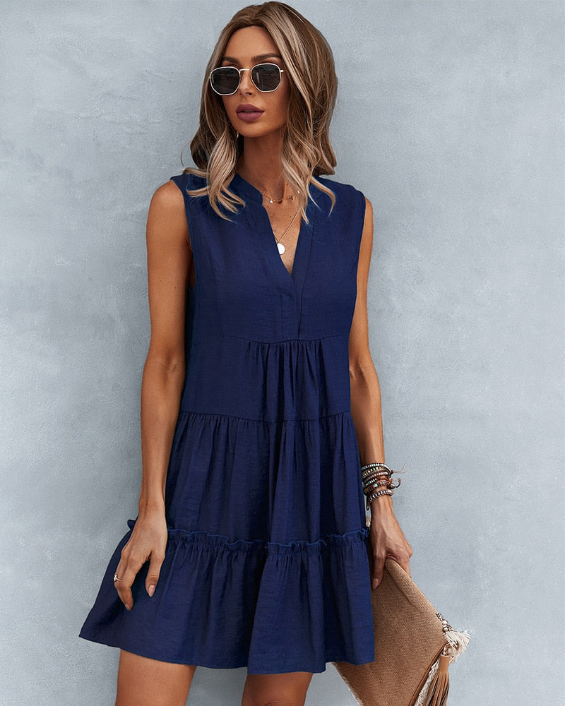 Robe cocktail boheme courte