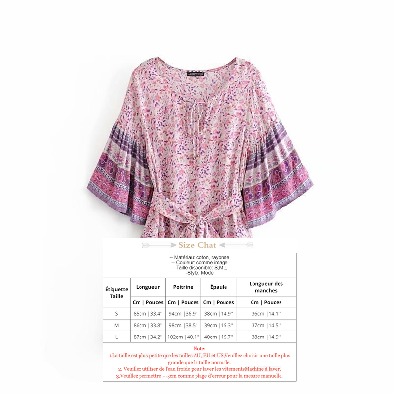 Robe Esprit Bohème Romantique