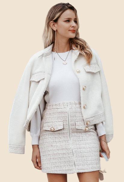 Jupe Bohème Blanche