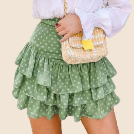 Jupe Bohème Été - Vert / S