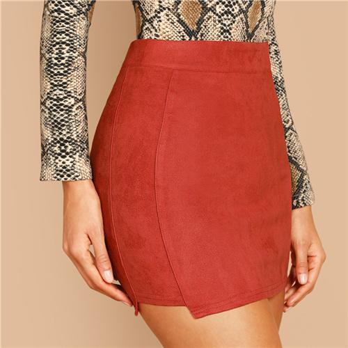 Jupe Bohème Hiver - Rouge / XS