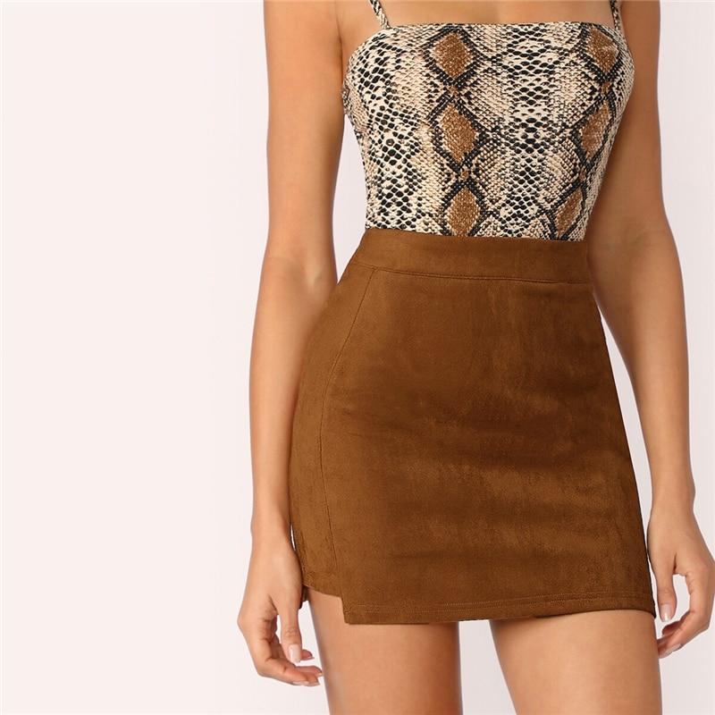 Jupe Bohème Marron - Marron / XS