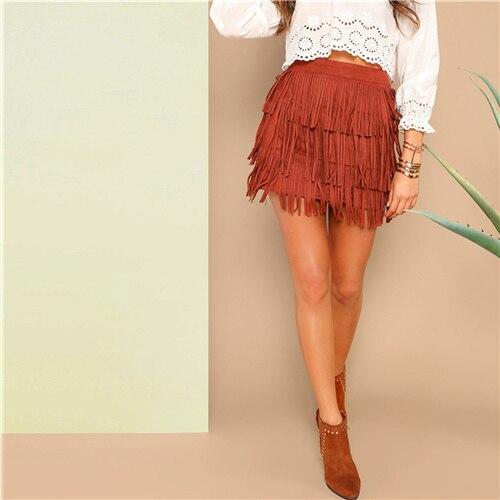 Jupe Hippie Chic - Rouille / XS