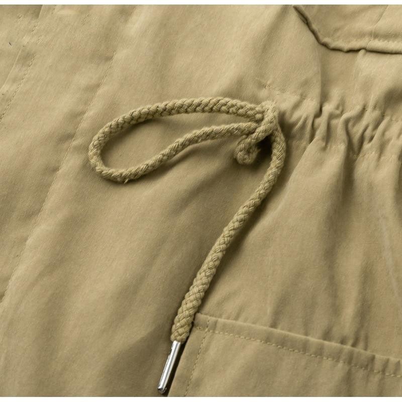 Manteau Long Bohème Kaki