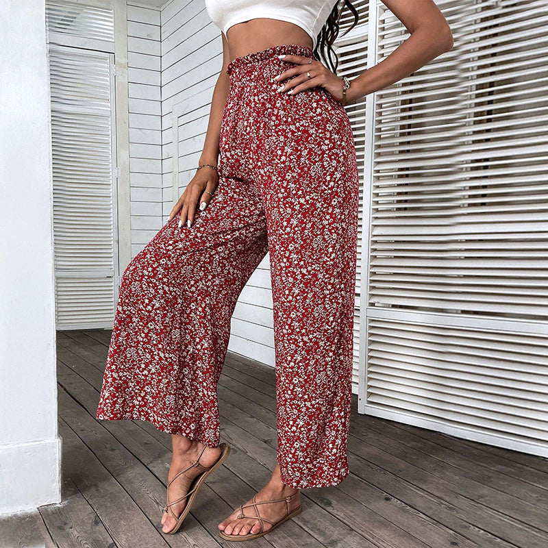 Pantalon Palazzo Fleuri