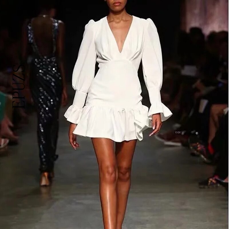 Robe boheme courte blanche été