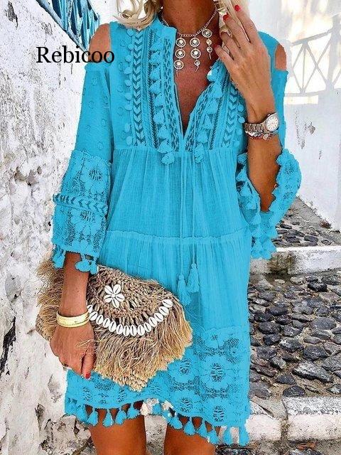 Robe Dentelle Boho Chic