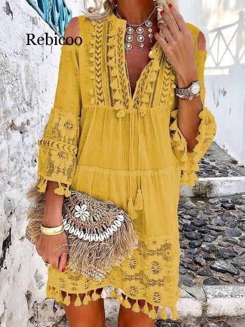 Robe Dentelle Boho Chic