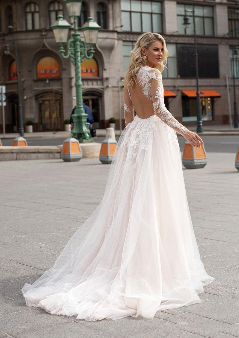 Robe blanche dentelle boheme mariage