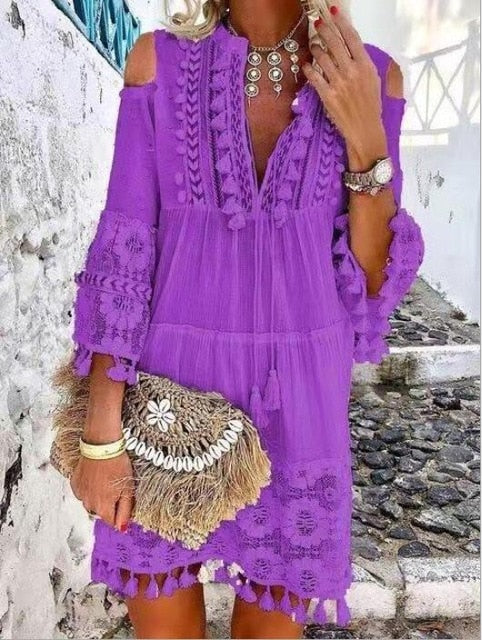 Robe Dentelle Boho Chic