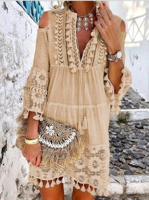 Robe Dentelle Boho Chic