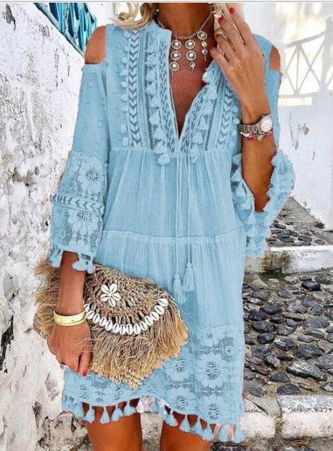 Robe Dentelle Boho Chic