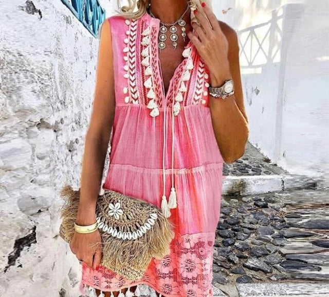 Robe Dentelle Boho Chic