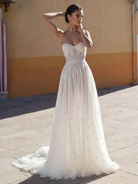 Robe de mariée chic et bohème