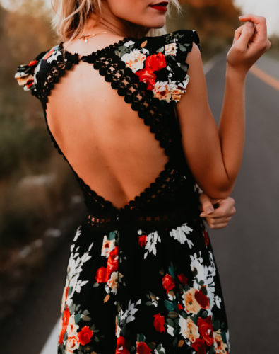Robe Longue Noire Bohème Chic