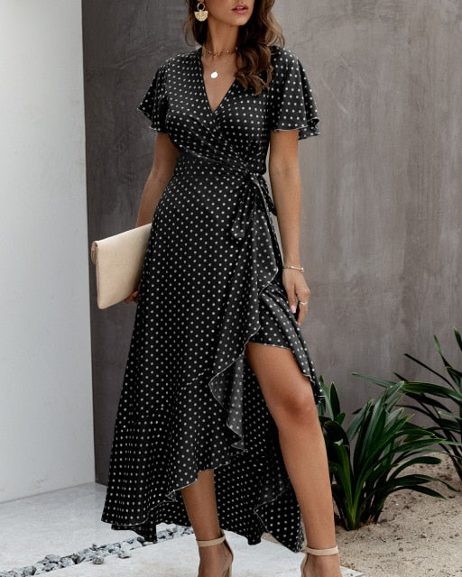 Robe Bohème Portefeuille Asymétrique