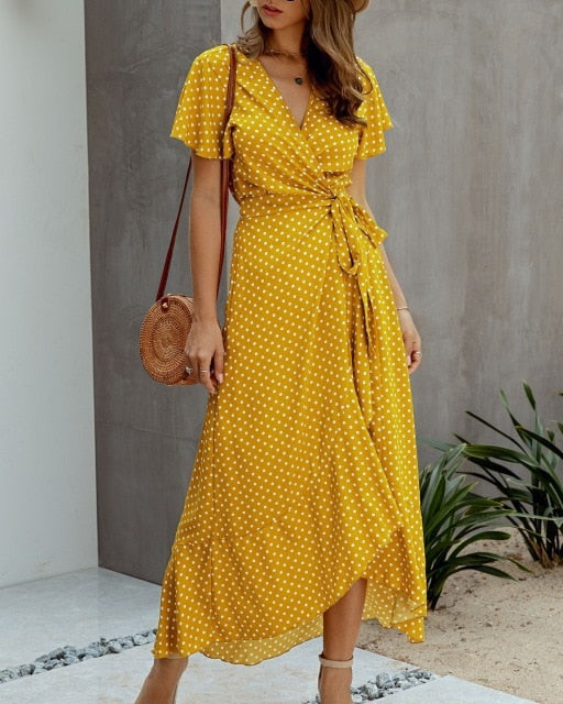 Robe Bohème Portefeuille Asymétrique