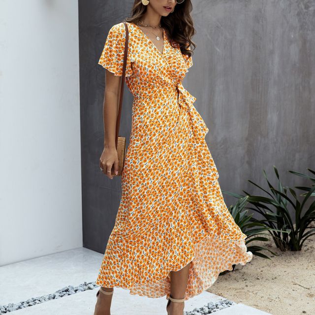 Robe Bohème Portefeuille Asymétrique