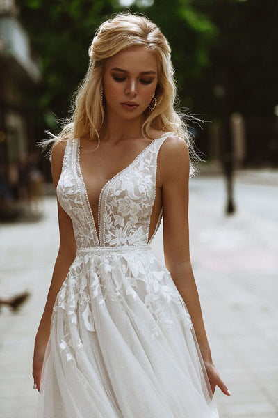 Boheme chic mariage robe