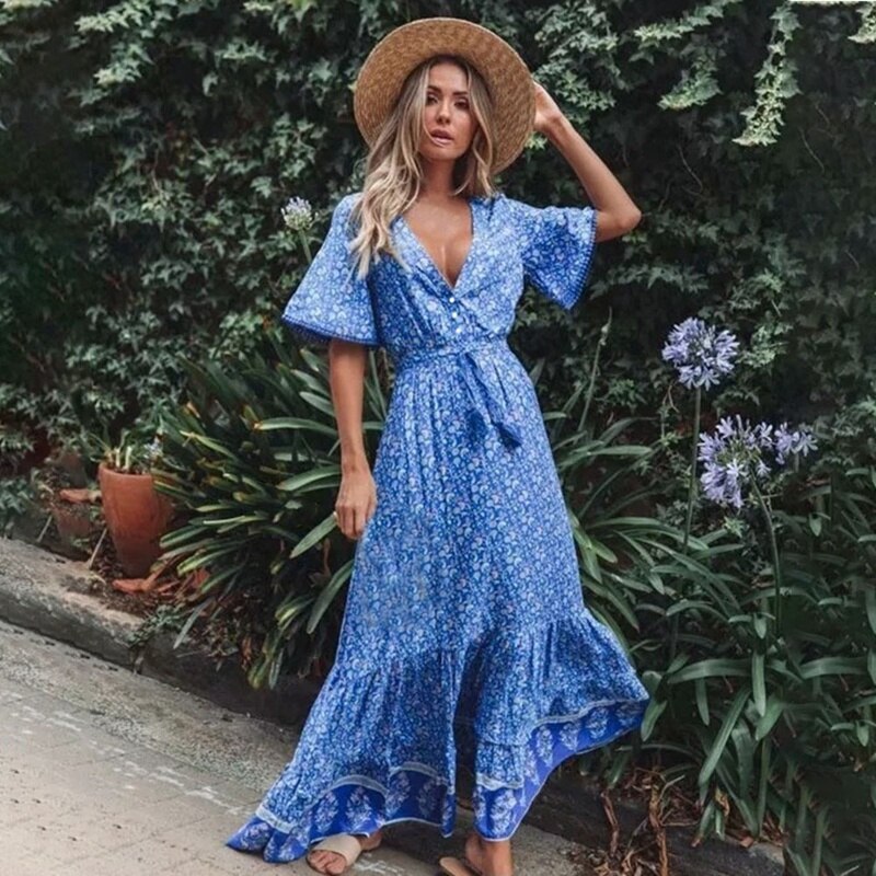 Robe Bohème Longue Automne