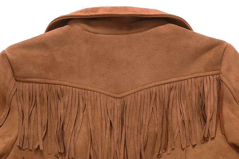 Veste en Daim à Franges