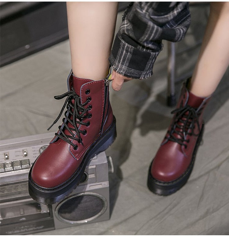 Bottine cuir vegan bohème