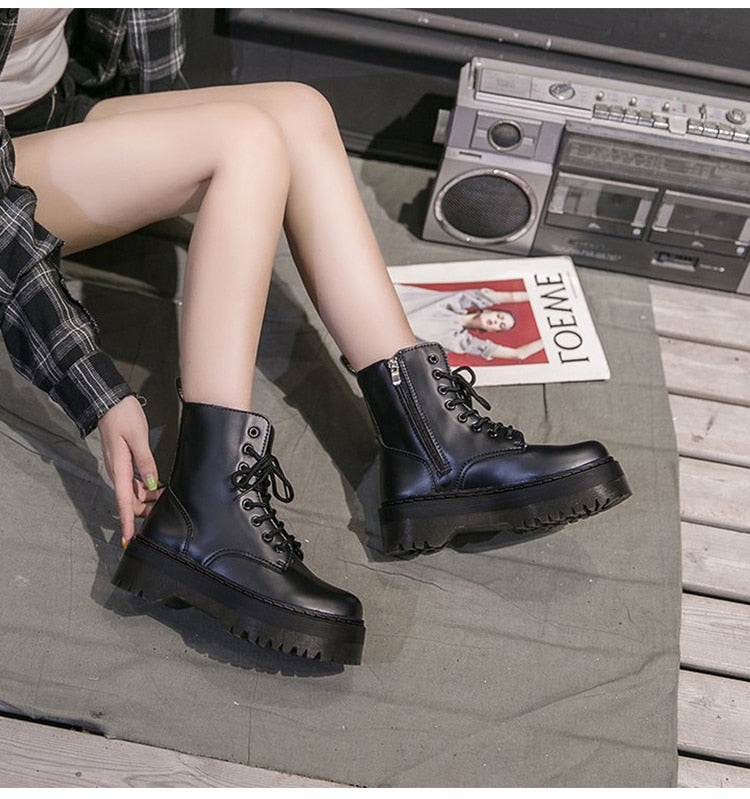 Bottine cuir vegan bohème