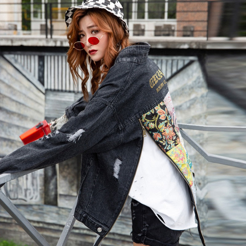 Veste en Jean Femme Bohème