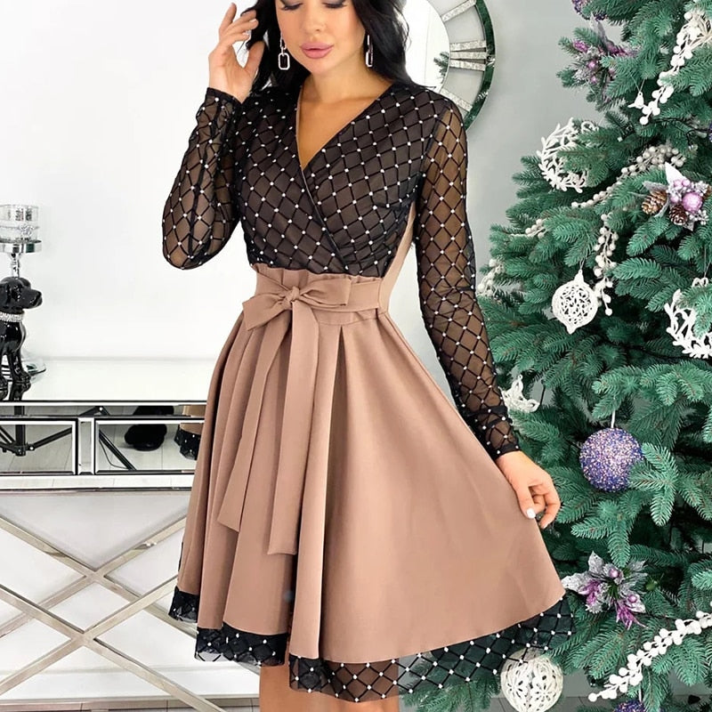 Robe fluide boheme courte