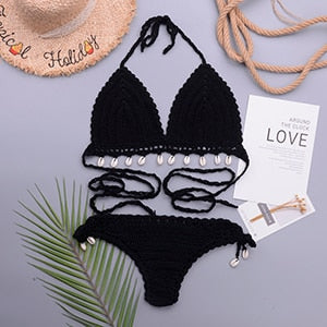 Maillot de bain crochet bohème
