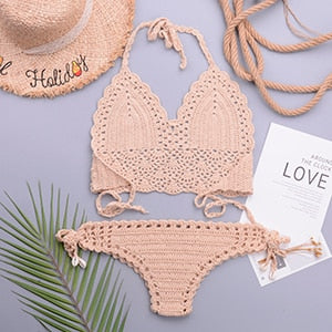 Maillot de bain bohème crochet