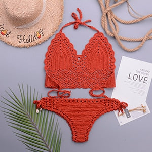 Maillot de bain bohème crochet