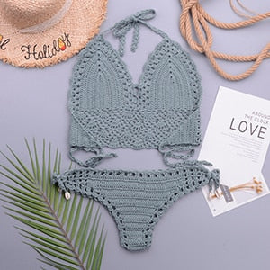 Maillot de bain bohème crochet