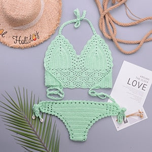 Maillot de bain bohème crochet