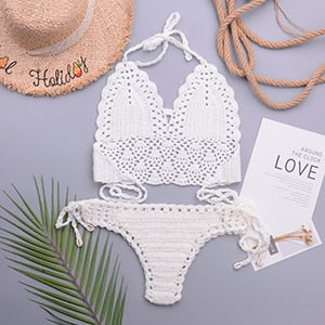 Maillot de bain bohème crochet