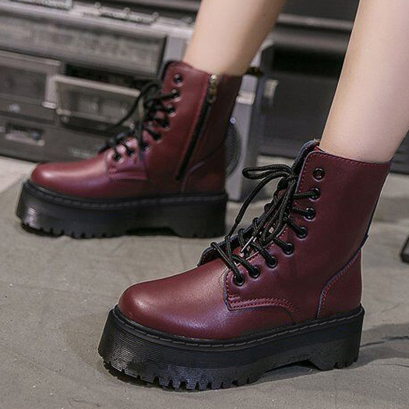 Bottine cuir vegan bohème